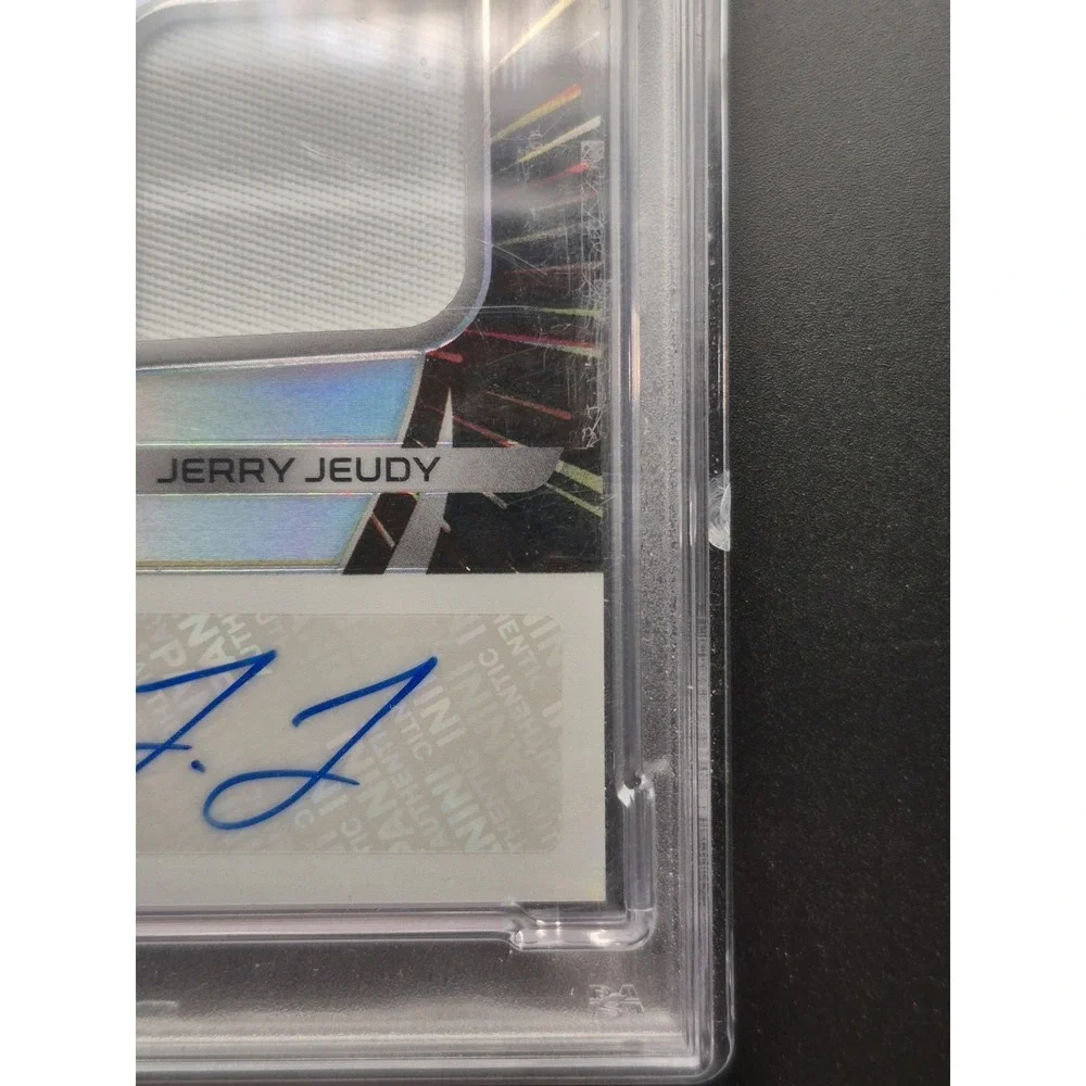 2020 Spectra Jerry Judy #4 Aspiring Patch Autographs Hyper /60 (RC) (AU)Broncos